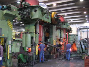 Production line with presses